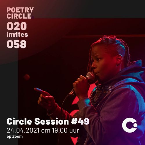 Bekijk de Circle Session van Poetry Circle 058 live op zoom 24/4